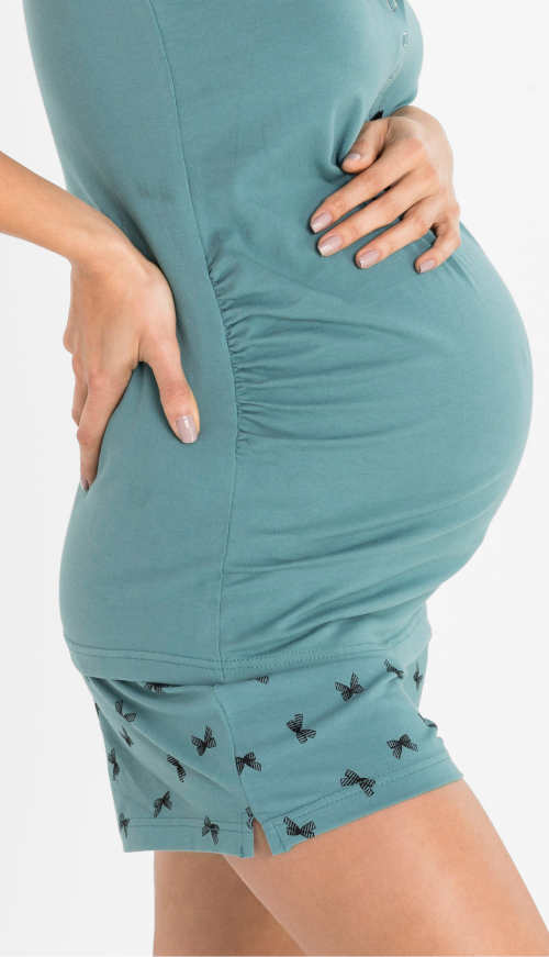Pohodlné pyžamko pre veľké tehotenské bruško
