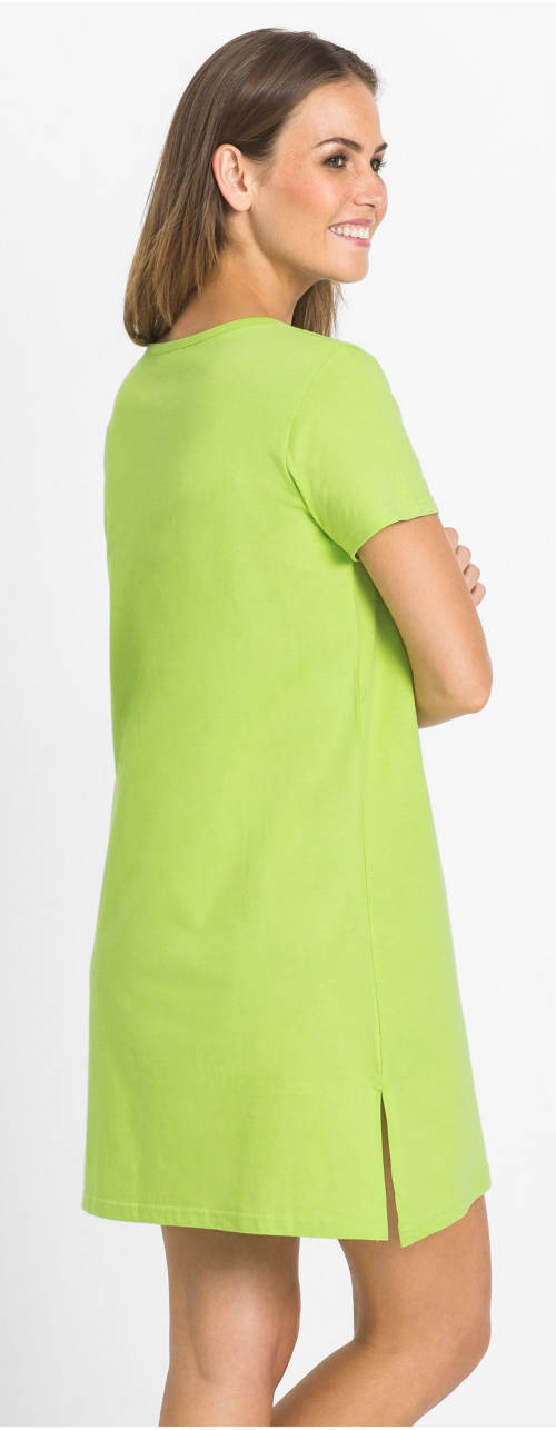 Svetlo zelená dámska nočná košeľa