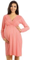 Ružová materská ošetrovateľská nočná košeľa Lupoline Ella
