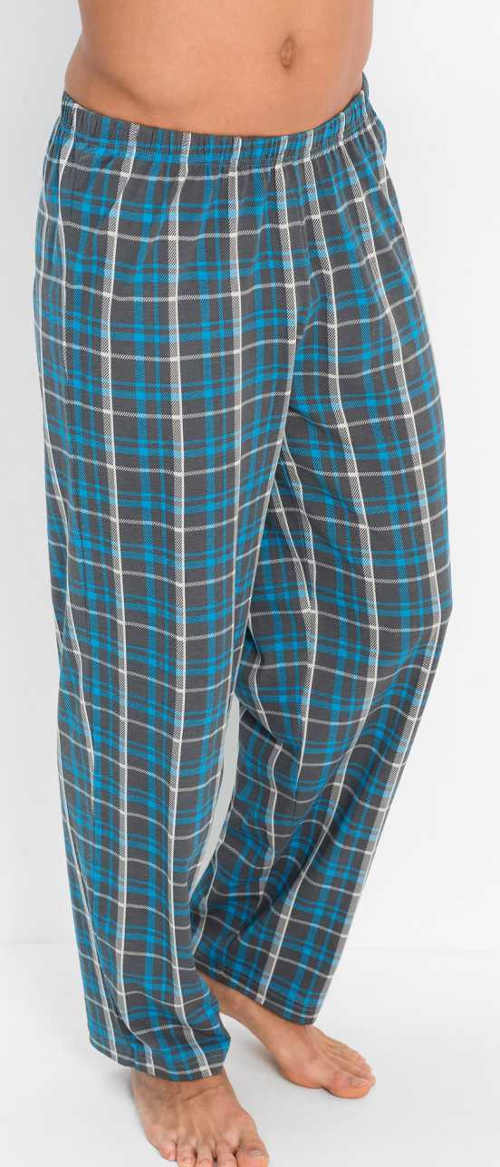 Dlhé kockované pyžamové nohavice