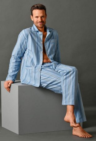 Klasické pánske flanelové pyžamo