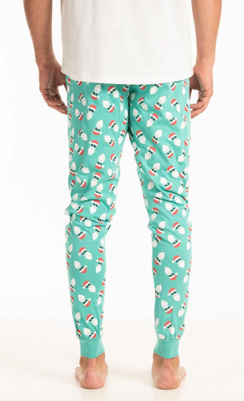 Pánske pyžamové nohavice s vianočnou potlačou
