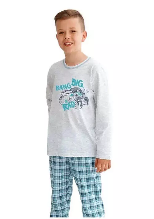 Chlapčenské bavlnené dlhé pyžamo