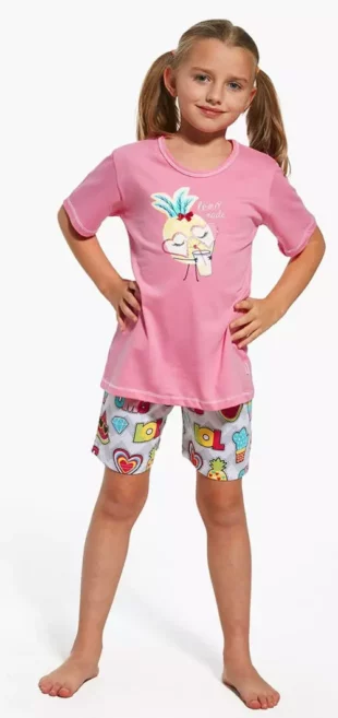 Roztomilé dievčenské šortkové pyžamo