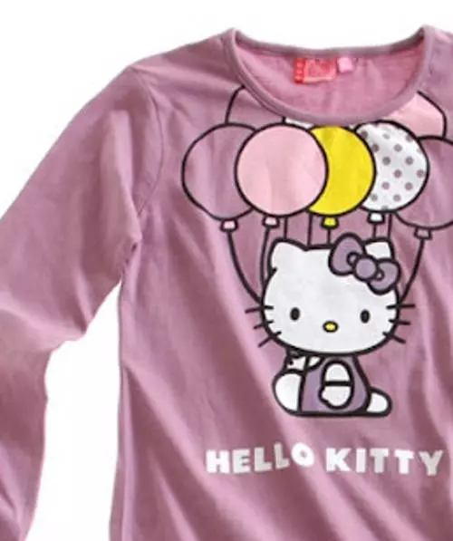 Fialové dievčenské pyžamo Hello Kitty
