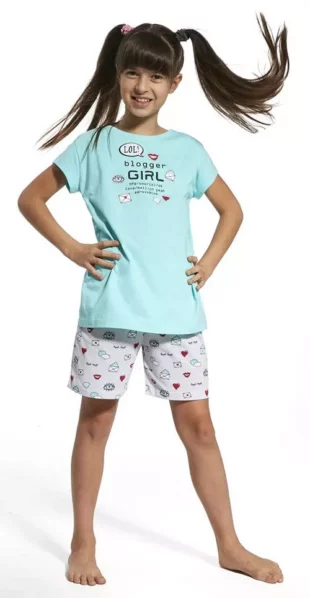 Krátke dievčenské pyžamo Blogger girl