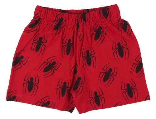 Detské šortky na spanie pre chlapcov s pavúkmi
