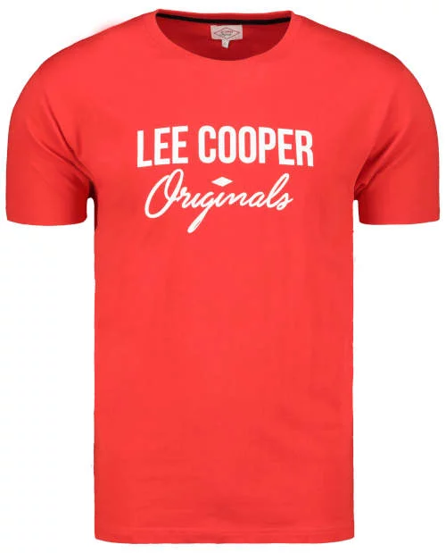 Červené pyžamové tričko Lee Cooper s logem